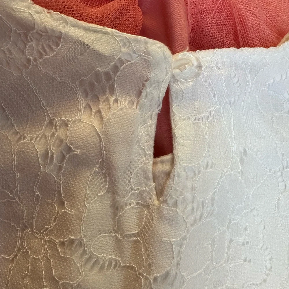 Boutique Brand | 2 Piece | Lace 3/4 Sleeved Blouse and Ruffle Midi Skirt | 3T